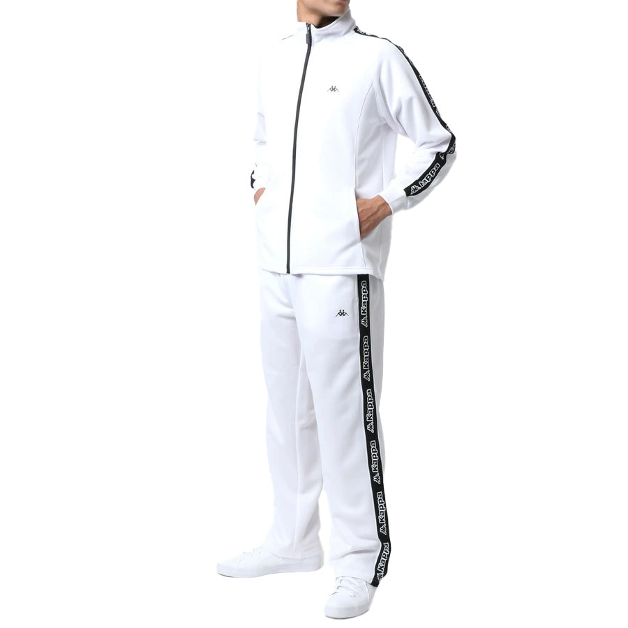 kappa カッパ ジャージ 上下 メンズ セットアップ スポーツウェア トレーニングウェア ブランド おしゃれ トップス パンツ 長袖 大きいサイズ ゆったり かっこいい ランニングウェア(0162520002)