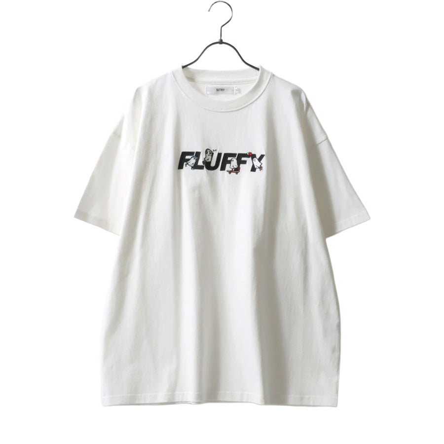 SITRY シトリー Tシャツ 半袖 メンズ レディース ユニセックス 綿100 別注 オーバーサイズ ビッグシルエット ワイドシルエット アニマル ゴースト ワンポイント刺繍 カットソー トップス(0115130027)