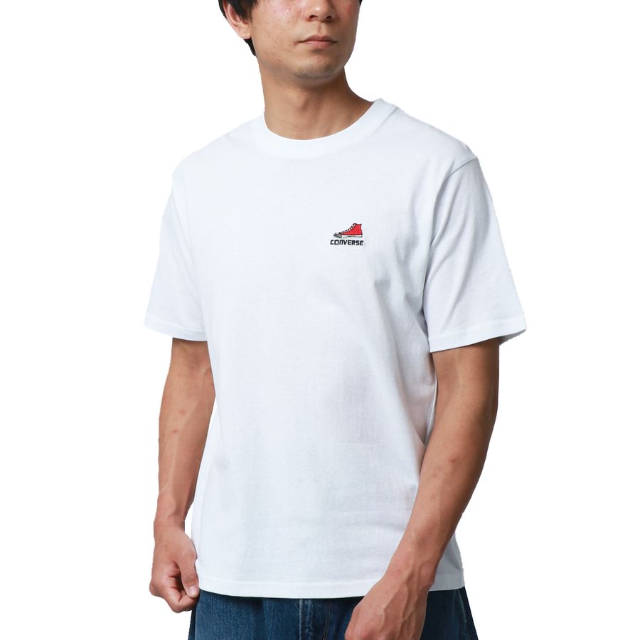 CONVERSE コンバース ワンポイント シューズ 刺繍 Tシャツ(0112281094)