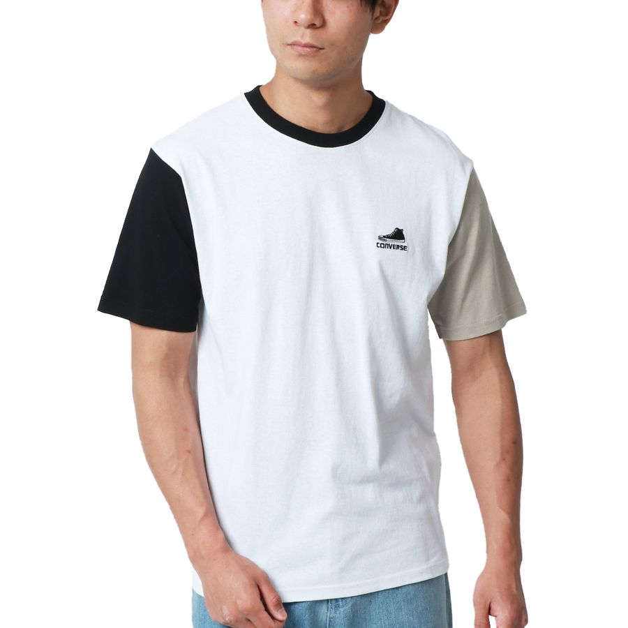 CONVERSE コンバース ワンポイント シューズ 刺繍 Tシャツ(0112281094)