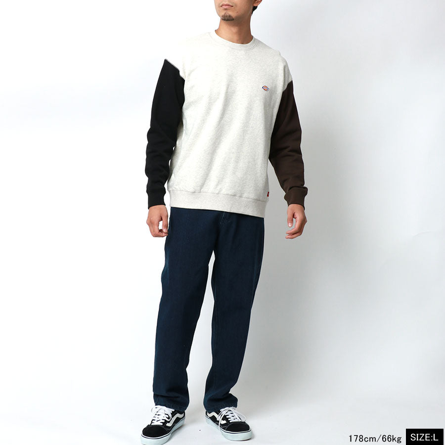 Dickies ディッキーズ 裏毛 ワンポイント 刺繍 ワッペン スエットトレーナー(0121590016)