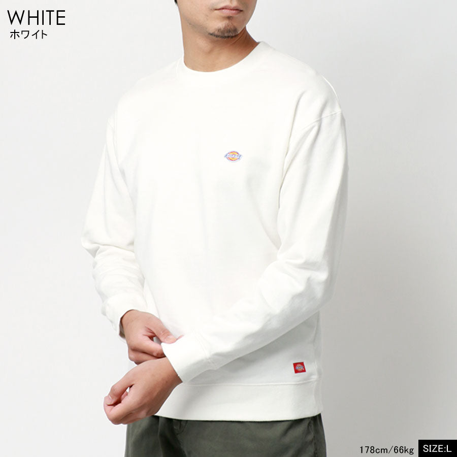 Dickies ディッキーズ 裏毛 ワンポイント 刺繍 ワッペン スエットトレーナー(0121590016)