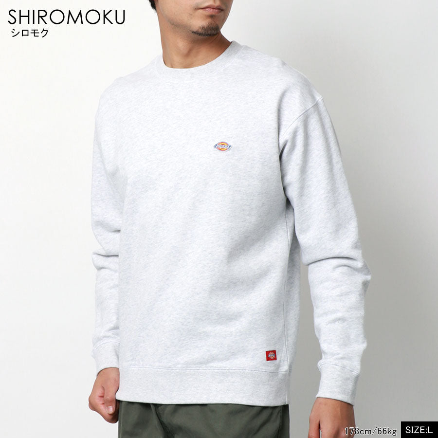 Dickies ディッキーズ 裏毛 ワンポイント 刺繍 ワッペン スエットトレーナー(0121590016)