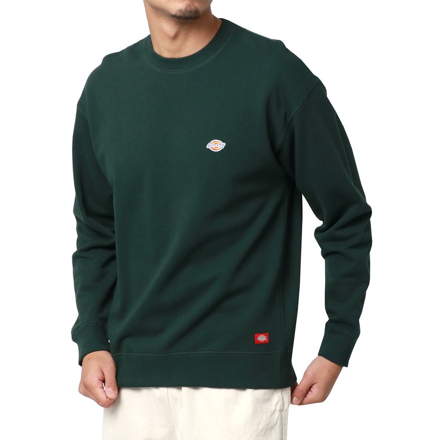 Dickies ディッキーズ 裏毛 ワンポイント 刺繍 ワッペン スエットトレーナー(0121590016)