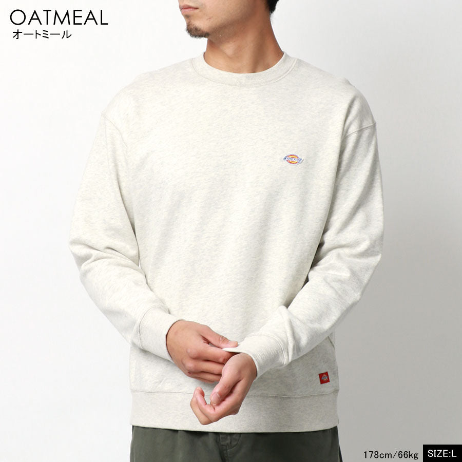Dickies ディッキーズ 裏毛 ワンポイント 刺繍 ワッペン スエットトレーナー(0121590016)