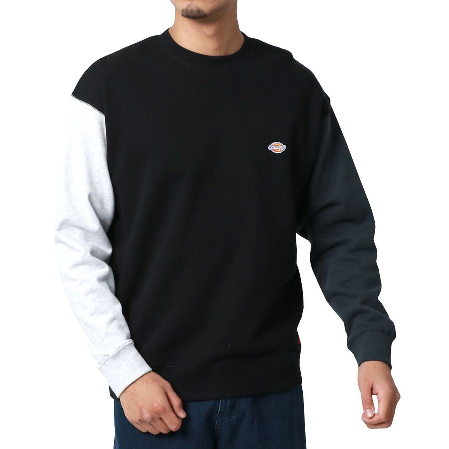 Dickies ディッキーズ 裏毛 ワンポイント 刺繍 ワッペン スエットトレーナー(0121590016)