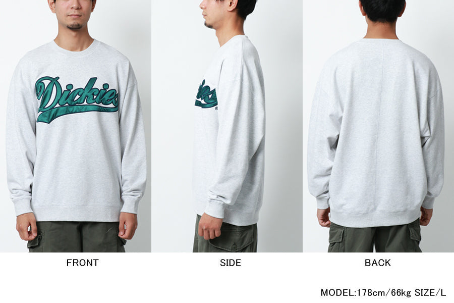 Dickies ディッキーズ 裏毛 カレッジ 刺繍 スウェットトレーナー スエットトレーナー(0121590018)