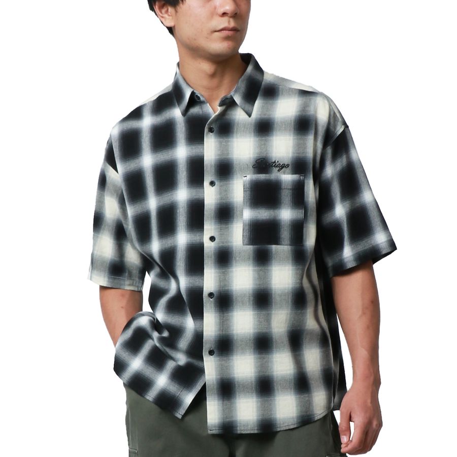 MRU チェックシャツ メンズ 半袖(2142680103)