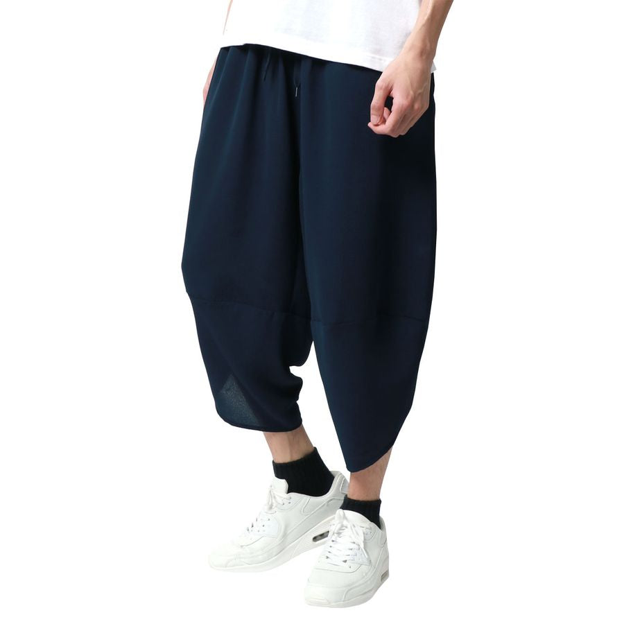 marukawa アラジンパンツ 無地 速乾 軽量 ストレッチ サルエルパンツ ワイドパンツ クロップドパンツ イージーパンツ(5192000116)