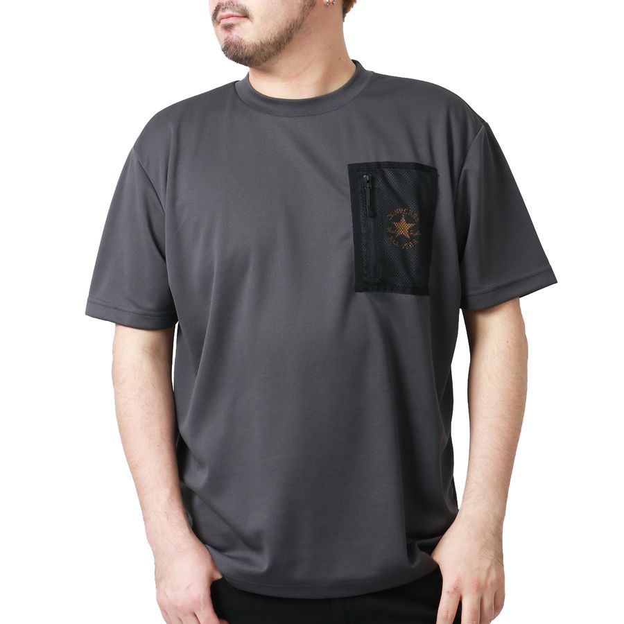 【大きいサイズ】CONVERSE コンバース 大きいサイズ Tシャツ 吸汗速乾 半袖 ポケット付き ポケットT ポケT(6812280886)