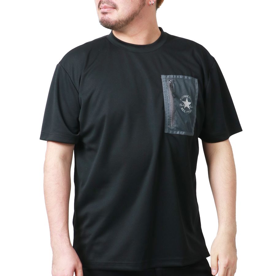 【大きいサイズ】CONVERSE コンバース 大きいサイズ Tシャツ 吸汗速乾 半袖 ポケット付き ポケットT ポケT(6812280886)
