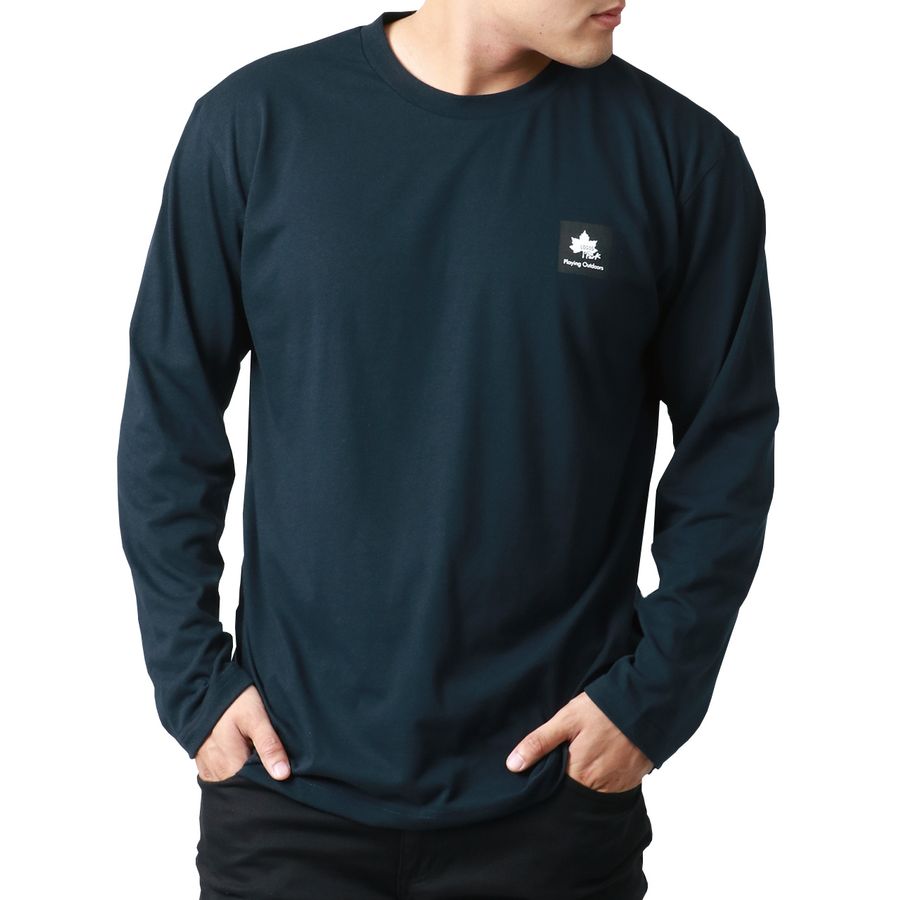 【大きいサイズ】LOGOSpark ロゴスパーク 大きいサイズ キングサイズ Tシャツ ボックス ロゴ プリント 長袖(6812280891)