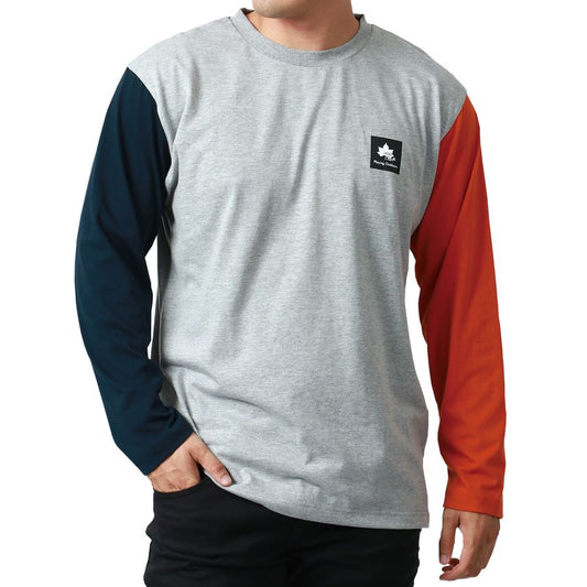 【大きいサイズ】LOGOSpark ロゴスパーク 大きいサイズ キングサイズ Tシャツ ボックス ロゴ プリント 長袖(6812280891)