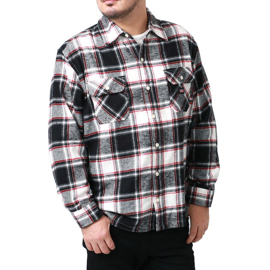 【大きいサイズ】Dickies ディッキーズ 大きいサイズ キングサイズ 起毛 レギュラーシャツ チェックシャツ(6842280593)