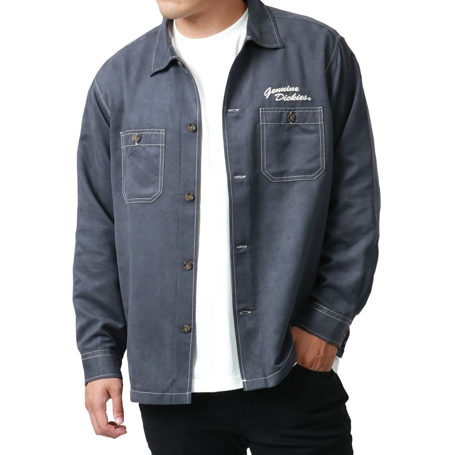 【大きいサイズ】GENUINE Dickies ジェニュインディッキーズ 大きいサイズ キングサイズ ワークシャツ スエード 長袖(6842280609)