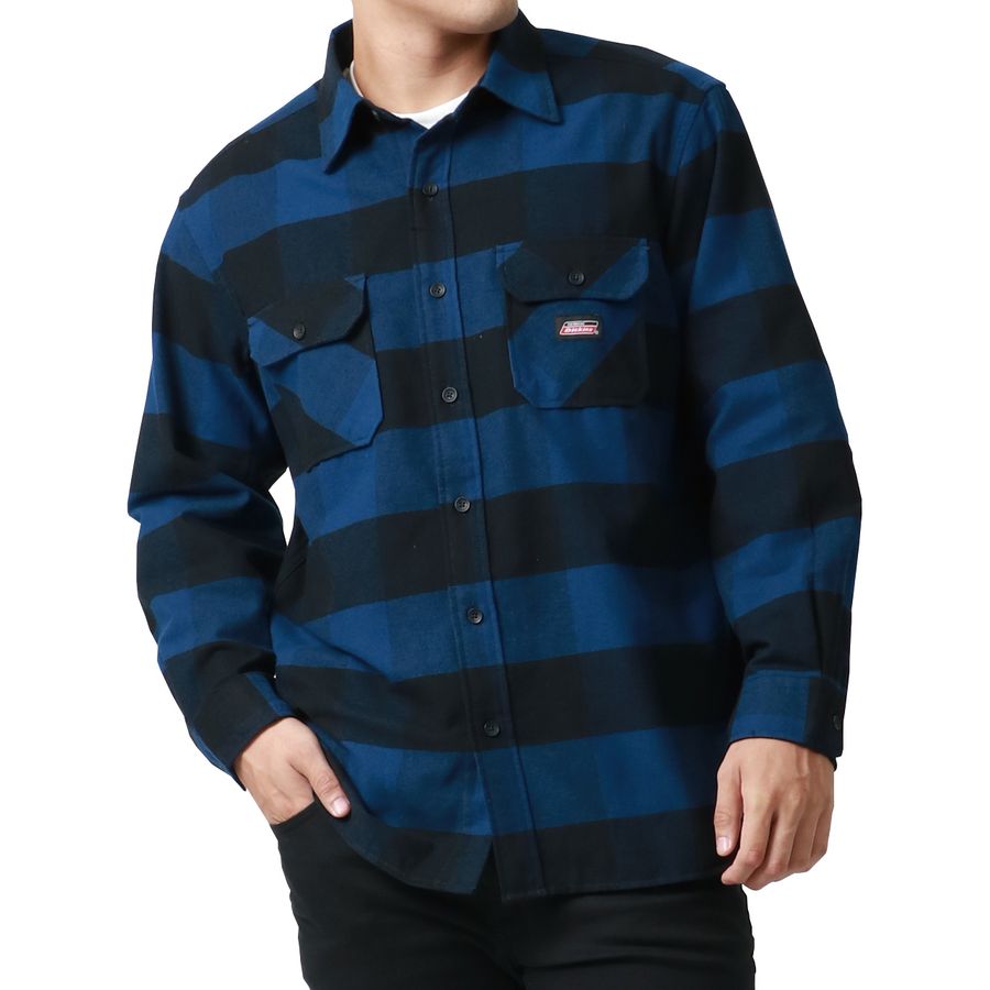 【大きいサイズ】GENUINE Dickies ジェニュインディッキーズ 大きいサイズ キングサイズ ワークシャツ チェック 長袖(6842280613)