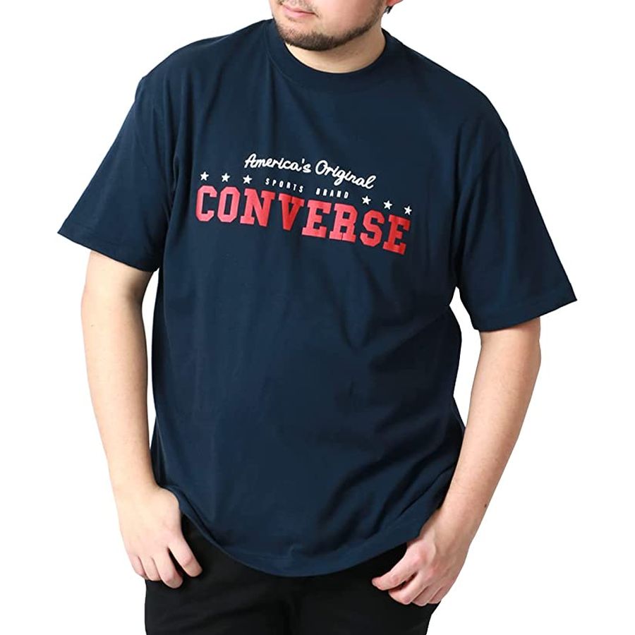 【大きいサイズ】CONVERSE コンバース キングサイズ 大きいサイズ ロゴ プリント Tシャツ 半袖(6812280846)