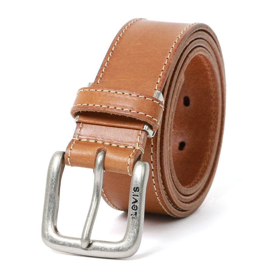 Levi's リーバイス リアルレザー 本革 牛革 ステッチ カジュアルベルト(7718990014)