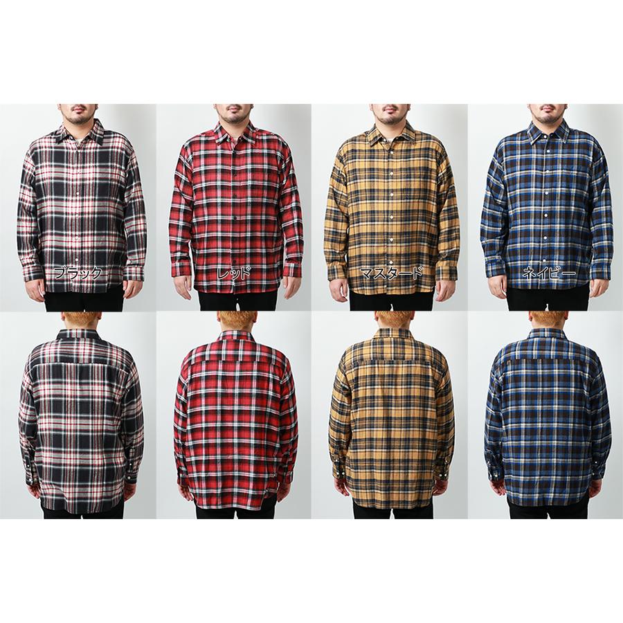 【大きいサイズ】marukawa 大きいサイズ メンズチェックシャツ 長袖(6842280590)