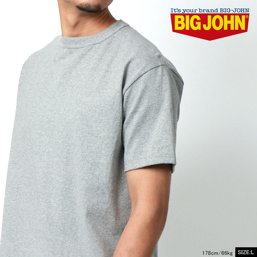 BIG JOHN ビッグジョン Tシャツ 半袖 無地 シンプル アメカジ カジュアル