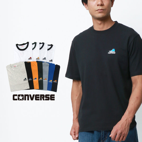 CONVERSE コンバース ワンポイント シューズ 刺繍 Tシャツ（0112281094）