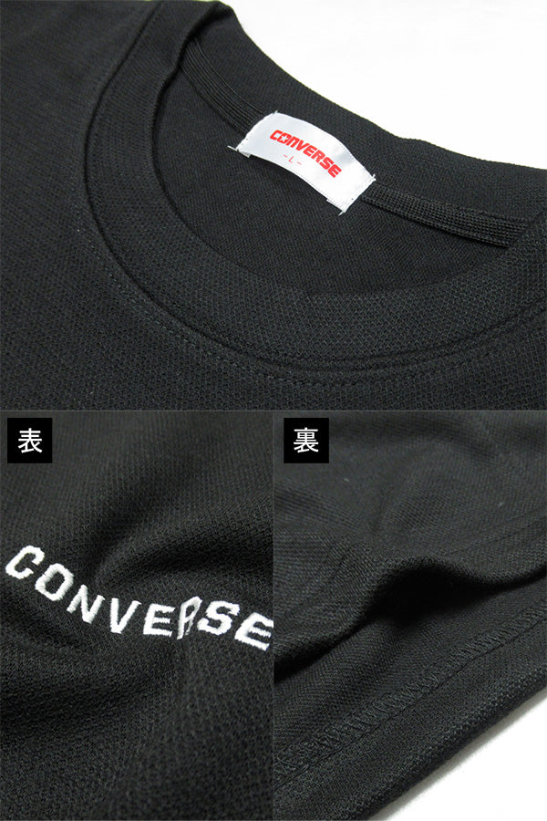 CONVERSE コンバース Tシャツ 長袖 メンズ ブランド おしゃれ スポーツ 大きいサイズ トップス インナー お洒落 速乾 ロゴプリント 吸水速乾 UVカット 接触冷感 ロンティー ロンT ロング ティーシャツ ドライ（0112281208）