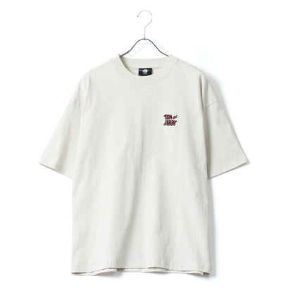 トムとジェリー Tシャツ 半袖 メンズ レディース ユニセックス キャラクター 綿100％ 春夏 大きいサイズ ヴィンテージ風 プリント ティーシャツ ロック バンド ピグメント加工 ROOK（0112281248）