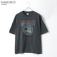 Disney ディズニー Tシャツ 半袖 メンズ レディース ユニセックス キャラクター 綿100％ 春夏 大きいサイズ ヴィンテージ風 プリント ティーシャツ ロック バンド ピグメント加工 ROCK（0112281249）
