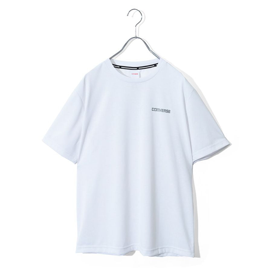 CONVERSE コンバース Tシャツ 半袖 メンズ レディース ユニセックス クルーネック ブランド ロゴ 左胸 バック プリント 吸汗速乾 UVカット 通気性（0112281269）