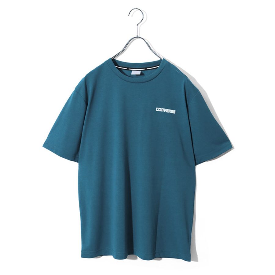 CONVERSE コンバース Tシャツ 半袖 メンズ レディース ユニセックス クルーネック ブランド ロゴ 左胸 バック プリント 吸汗速乾 UVカット 通気性（0112281269）