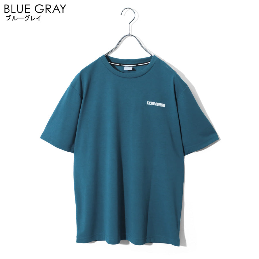 CONVERSE コンバース Tシャツ 半袖 メンズ レディース ユニセックス クルーネック ブランド ロゴ 左胸 バック プリント 吸汗速乾 UVカット 通気性（0112281269）