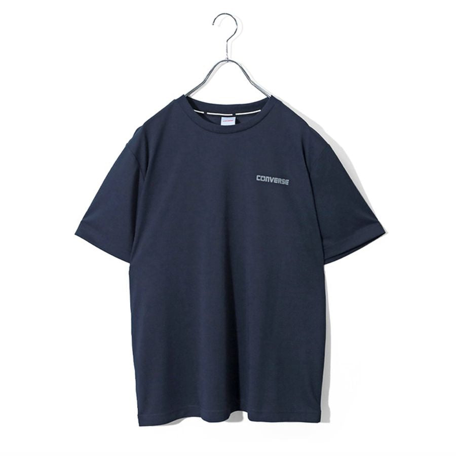 CONVERSE コンバース Tシャツ 半袖 メンズ レディース ユニセックス クルーネック ブランド ロゴ 左胸 バック プリント 吸汗速乾 UVカット 通気性（0112281269）