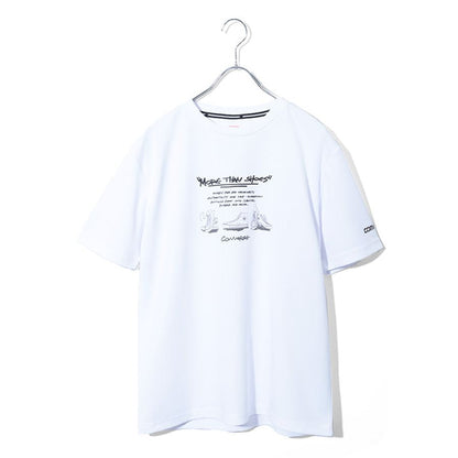 CONVERSE コンバース 接触冷感 Tシャツ 半袖 メンズ レディース ユニセックス クルーネック ブランド ロゴ フロント 袖 プリント 吸汗速乾 ドライ（0112281270）