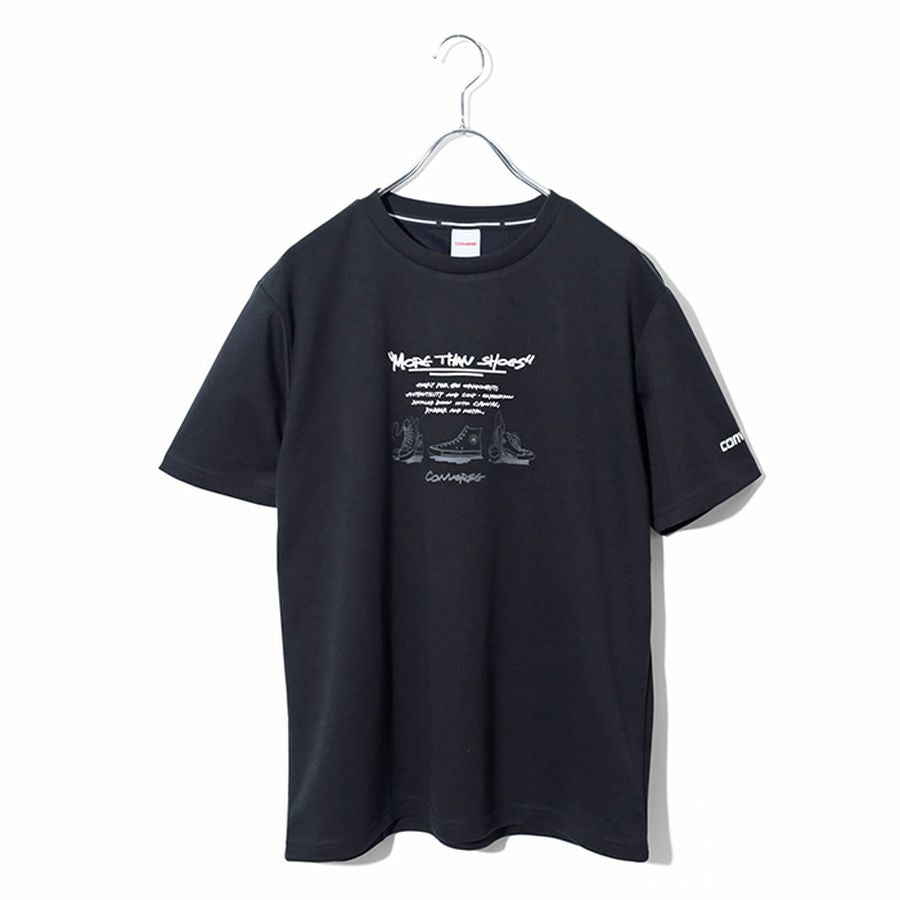 CONVERSE コンバース 接触冷感 Tシャツ 半袖 メンズ レディース ユニセックス クルーネック ブランド ロゴ フロント 袖 プリント 吸汗速乾 ドライ（0112281270）