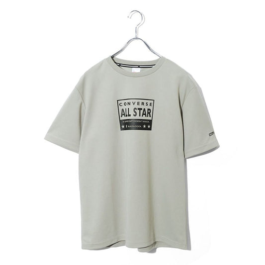 CONVERSE コンバース 接触冷感 Tシャツ 半袖 メンズ レディース ユニセックス クルーネック ブランド ロゴ フロント 袖 プリント 吸汗速乾 ドライ（0112281270）