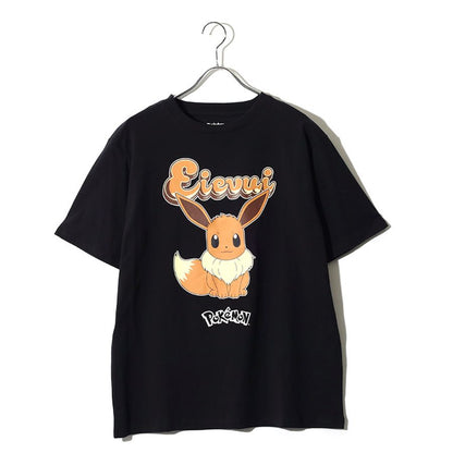 POKEMON ポケモン キャラクター プリント Tシャツ 半袖 メンズ レディース ユニセックス クルーネック 綿100 ピカチュウ ゲンガー メタモン イーブイ カビゴン ミミッキュ おしゃれ オシャレ（0117320153）