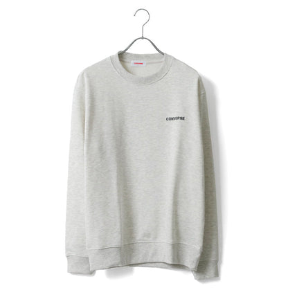 CONVERSE コンバース ワンポイント ロゴ 刺繍 裏毛 クルーネック スウェット トレーナー（0122280316）