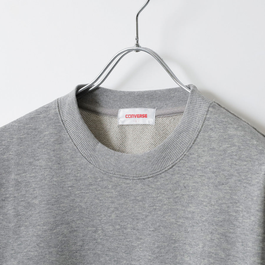 CONVERSE コンバース ワンポイント ロゴ 刺繍 裏毛 クルーネック スウェット トレーナー（0122280316）