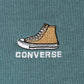 CONVERSE コンバース ワンポイント 靴 刺繍 裏毛 クルーネック スウェット トレーナー（0122280317）