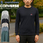CONVERSE コンバース ワンポイント 靴 刺繍 裏毛 クルーネック スウェット トレーナー（0122280317）