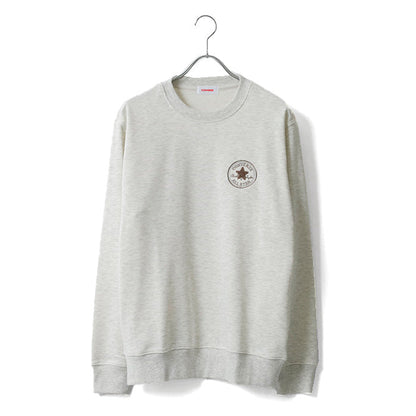 CONVERSE コンバース ワンポイント ロゴ 刺繍 裏毛 クルーネック スウェット トレーナー（0122280318）