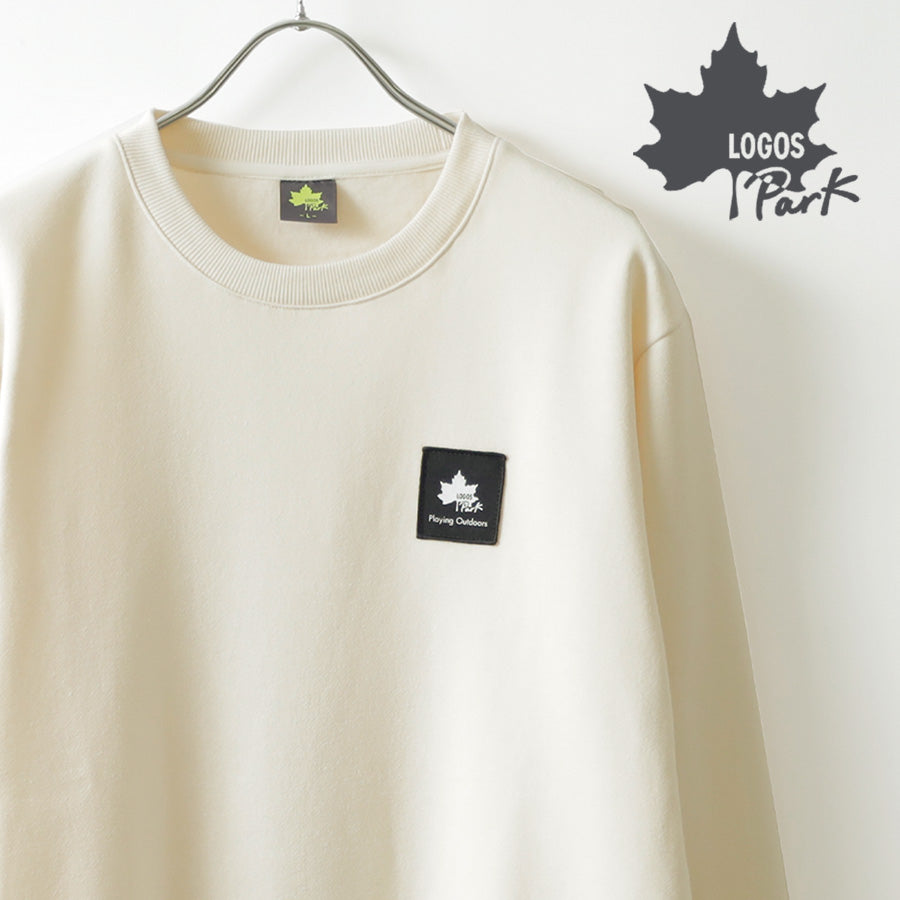LOGOS Park 裏起毛 トレーナー メンズ レディース 冬 スウェット スウェットシャツ 暖 ワンポイント ロゴ 男女兼用 ユニセックス シンプル カジュアル（0122280323）