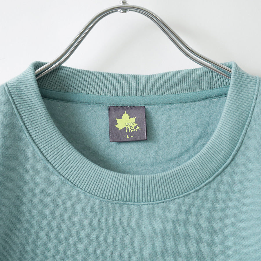 LOGOS Park 裏起毛 トレーナー メンズ レディース 冬 スウェット スウェットシャツ 暖 ワンポイント ロゴ 男女兼用 ユニセックス シンプル カジュアル（0122280323）