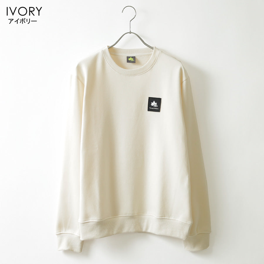 LOGOS Park 裏起毛 トレーナー メンズ レディース 冬 スウェット スウェットシャツ 暖 ワンポイント ロゴ 男女兼用 ユニセックス シンプル カジュアル（0122280323）