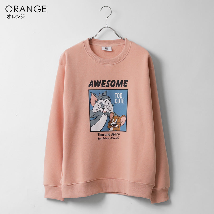 Tom and Jerry トムとジェリー スウェット トレーナー 裏起毛 刺繍
