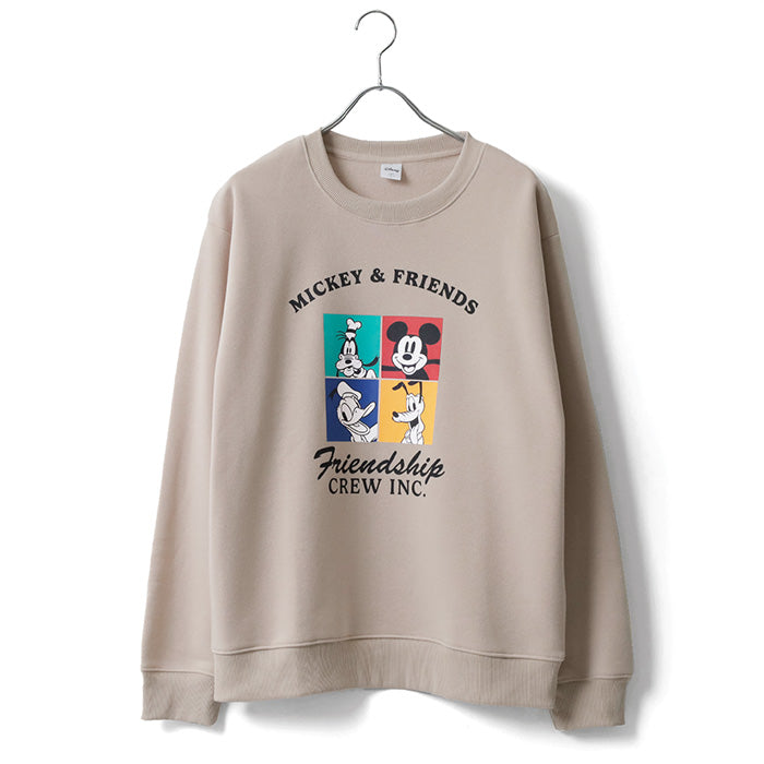 Disney ディズニー スウェット トレーナー 裏起毛 ワンポイント 刺繍 プリント ユニセックス シンプル（0122280334）