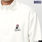 MRU エムアールユー スウェット トレーナー ハーフジップ メンズ 秋冬 裏起毛 ワンポイント ロゴ 刺繍