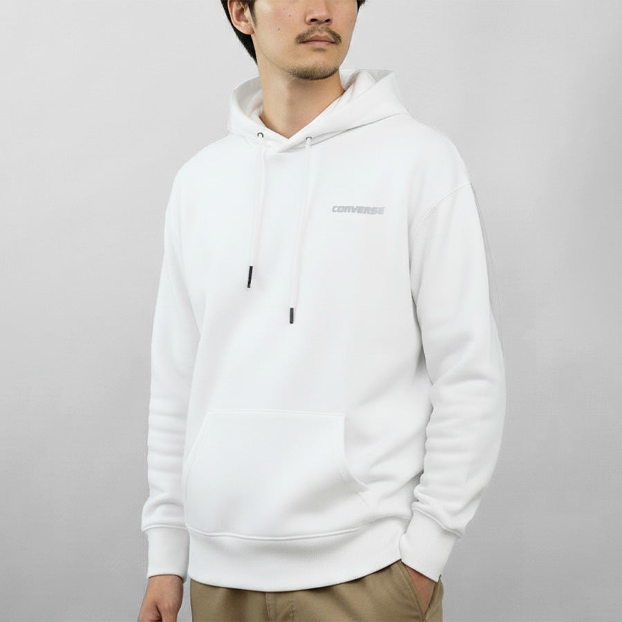 CONVERSE コンバース テックダンボール プルオーバー パーカー プルパーカー ワンポイント ロゴ メンズ レディース ユニセックス ペアルック（0132280175）