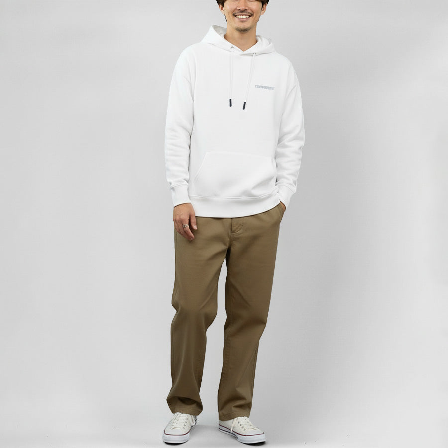 CONVERSE コンバース テックダンボール プルオーバー パーカー プルパーカー ワンポイント ロゴ メンズ レディース ユニセックス ペアルック（0132280175）