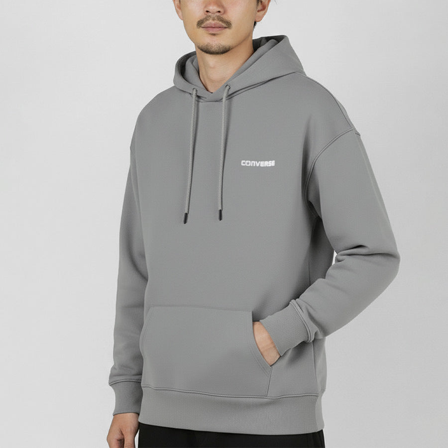 CONVERSE コンバース テックダンボール プルオーバー パーカー プルパーカー ワンポイント ロゴ メンズ レディース ユニセックス ペアルック（0132280175）